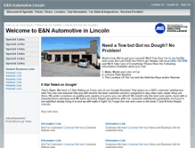 Tablet Screenshot of eandnautomotive.com